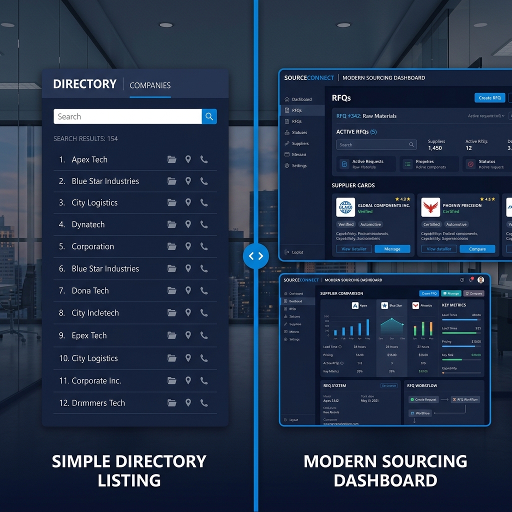 Supplier Directory vs. Sourcing Platform: What Is the Difference?